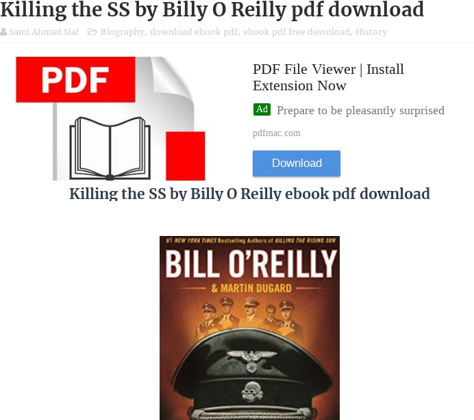 Killing the SS by Billy O Reilly pdf download