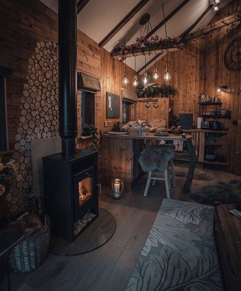 Huge fan of the old school/rustic vibe of this cabin in England!