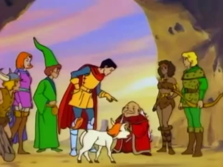 1980s Dungeons & Dragons Cartoon With Narration Making It Seem Like an Actual Gaming Session