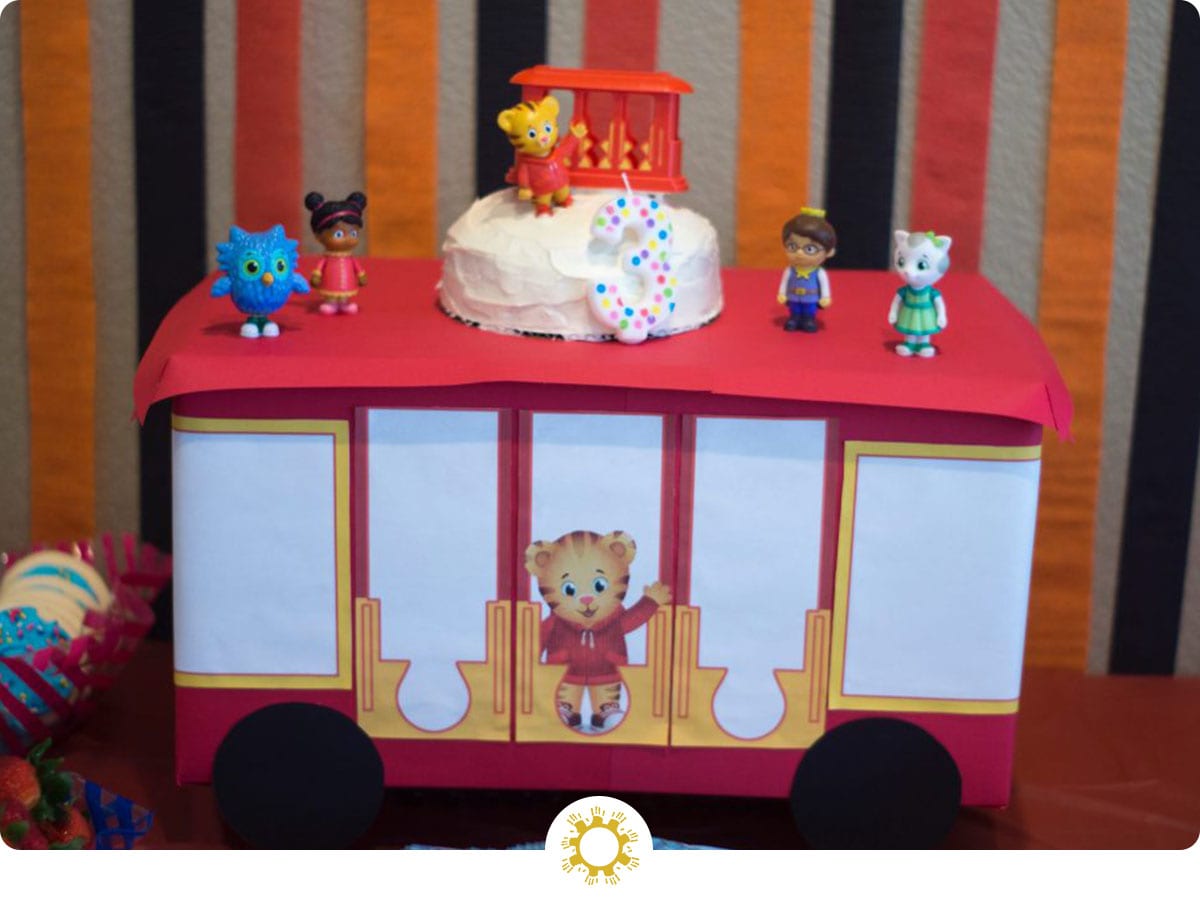 Daniel Tiger's Trolley Cake Stand