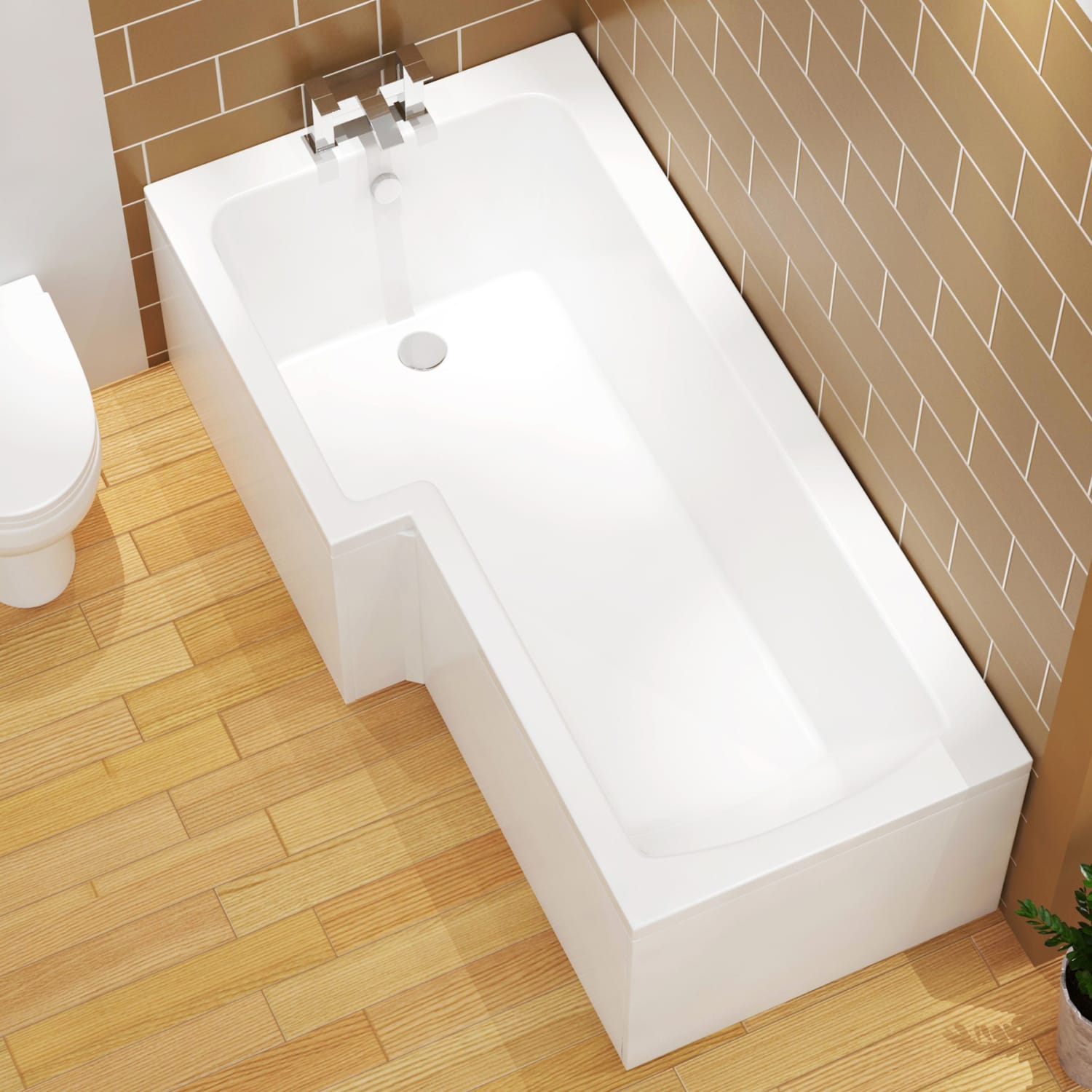 Get elegance with l shaped bath panel 1500 in your washroom?