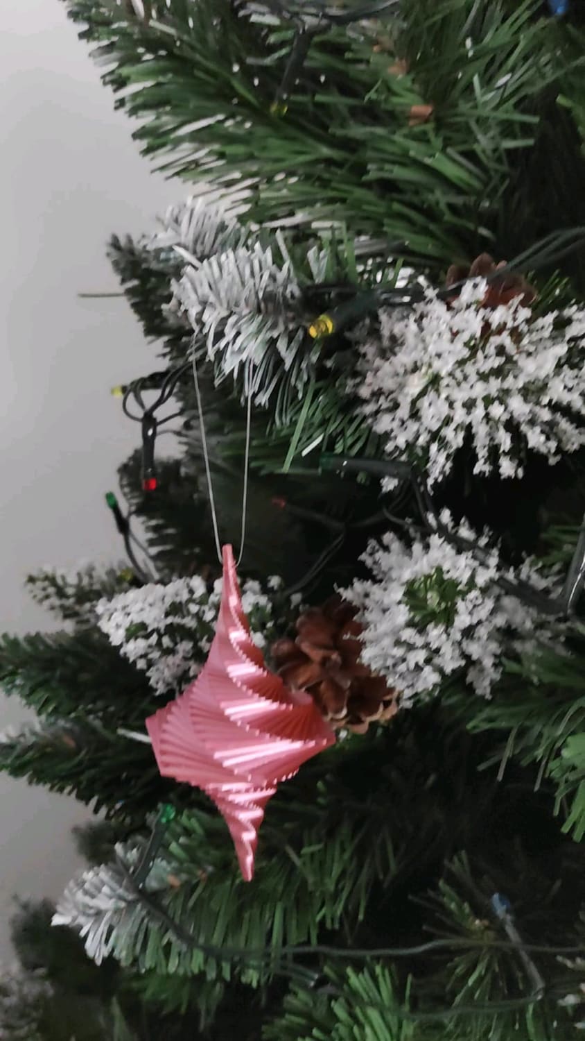 Took the first thing I ever designed and turned it into Christmas tree decorations