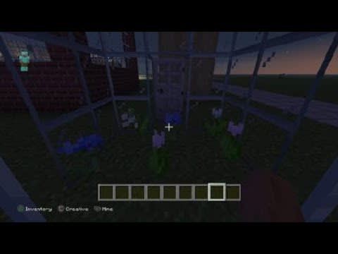 No talking while building a greenhouse in Minecraft
