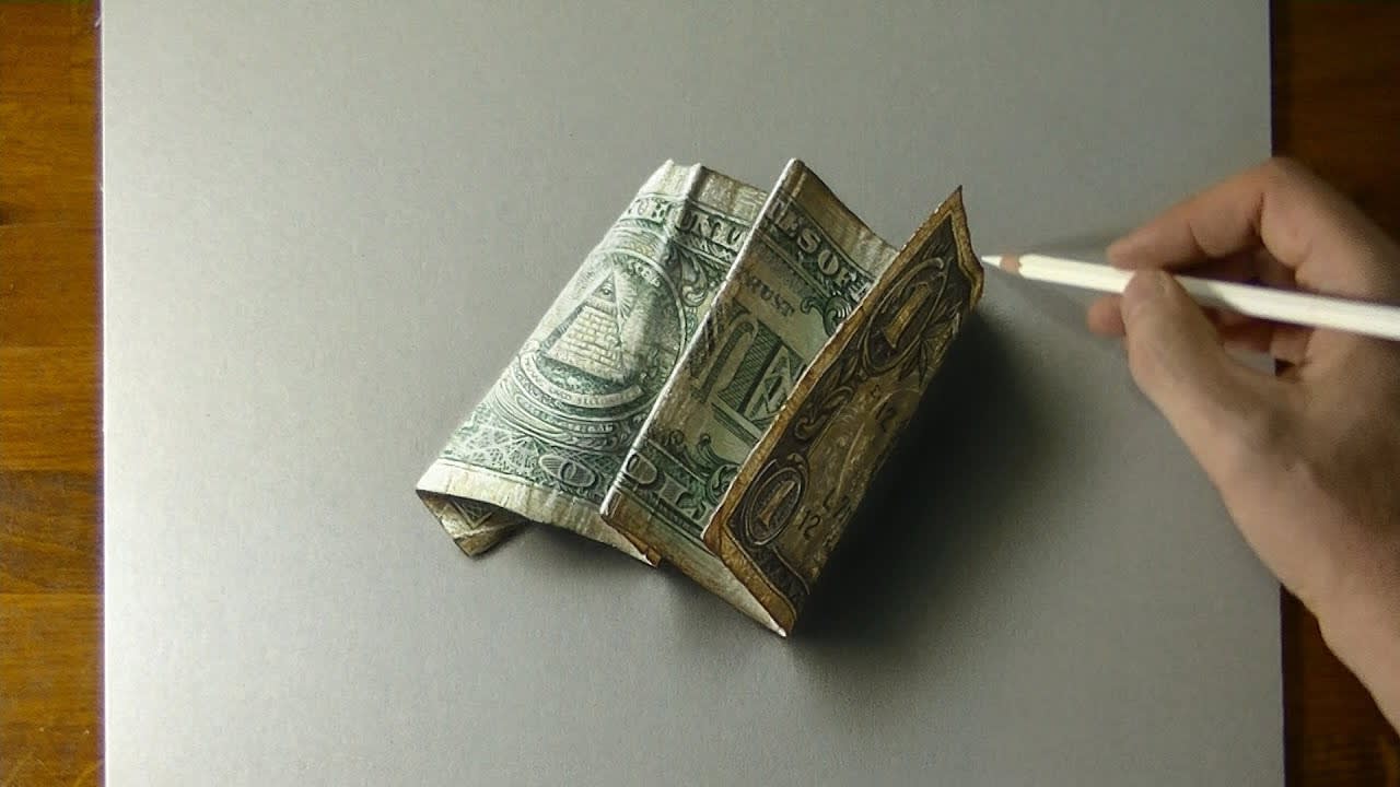 Drawing a dollar bill 🤑