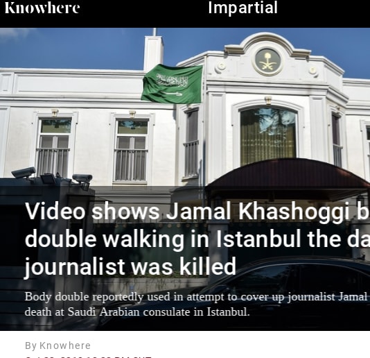 Video shows Jamal Khashoggi body double walking in Istanbul the day journalist was killed