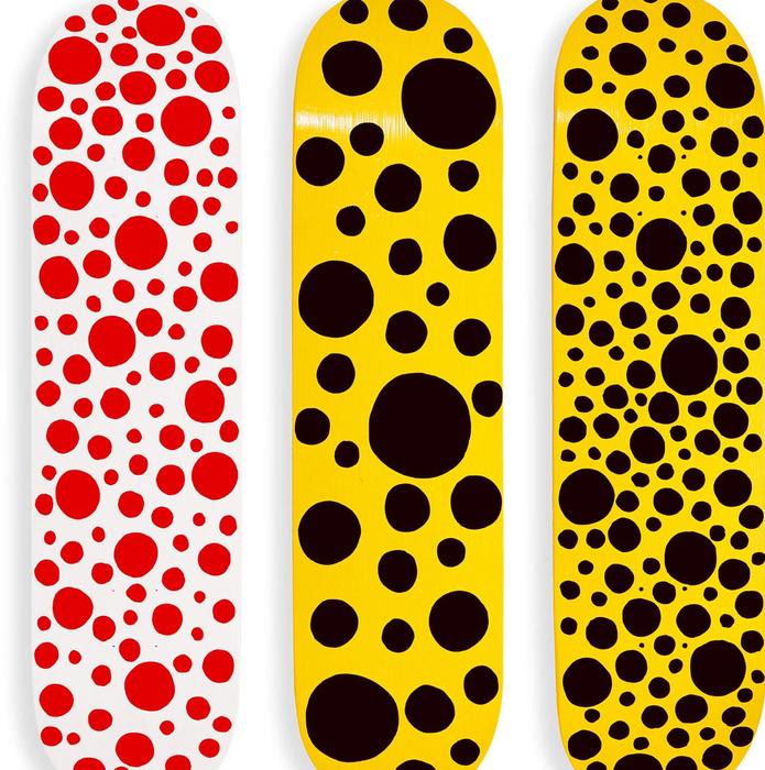 Yayoi Kusama sells spotty skateboards at MoMA Design Store