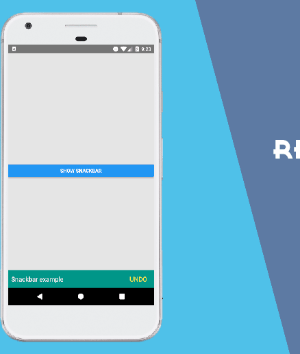 Create Custom Snackbar Component Example In React Native- Android