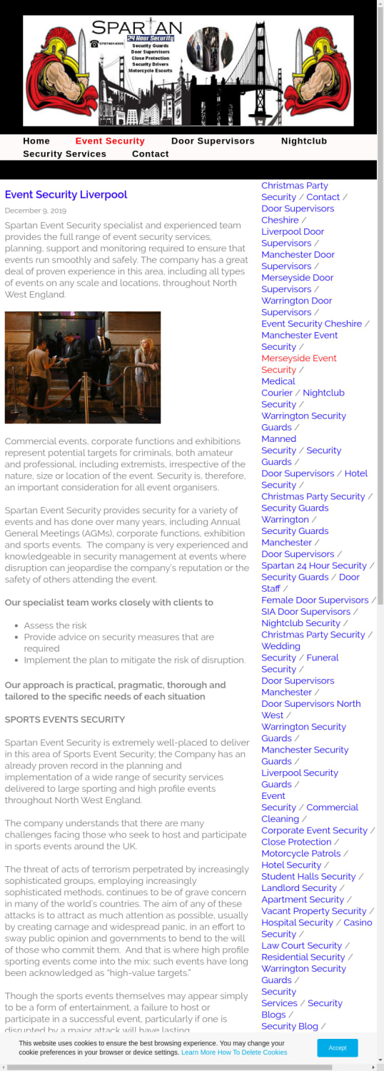 Merseyside Event Security, Door Supervisors, Venue Security.
