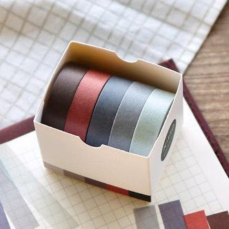 Kawaii Washi Bujo Planner Masking Tape - Pure Color - Sunset
