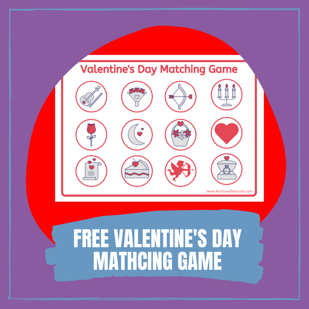 Free Valentine's Day Matching Game for Toddlers