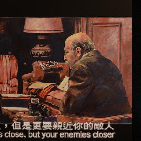 Evocative Paintings of Frames from Modern Movie Classics