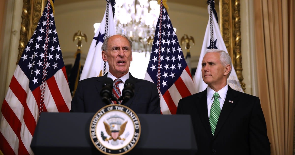 Pence talked Dan Coats out of quitting Trump admin in December