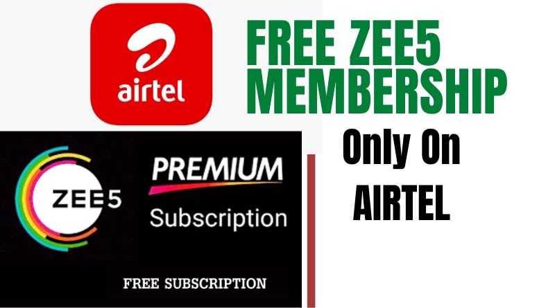 Mobile Recharge Tricks With Airtel Rs.289 Plan Free Zee5 Membership