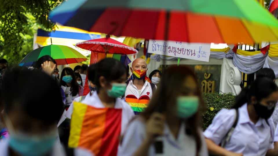 Thailand students hold rally gender rights, school uniforms and haircut rules