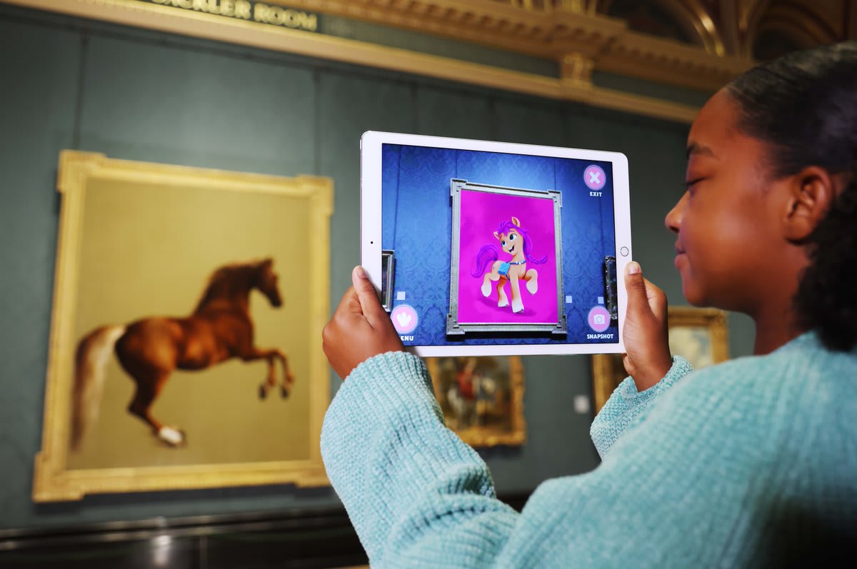 Gallop your way into the Gallery and see some of our famous horse paintings transform into @MyLittlePony portraits with a new augmented reality Pony Trail! Scan the QR code in the Sainsbury Wing or search 'My Little Pony Magical Gallery' in your app store to get started.