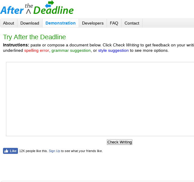 Check Spelling, Style, and Grammar with After the Deadline