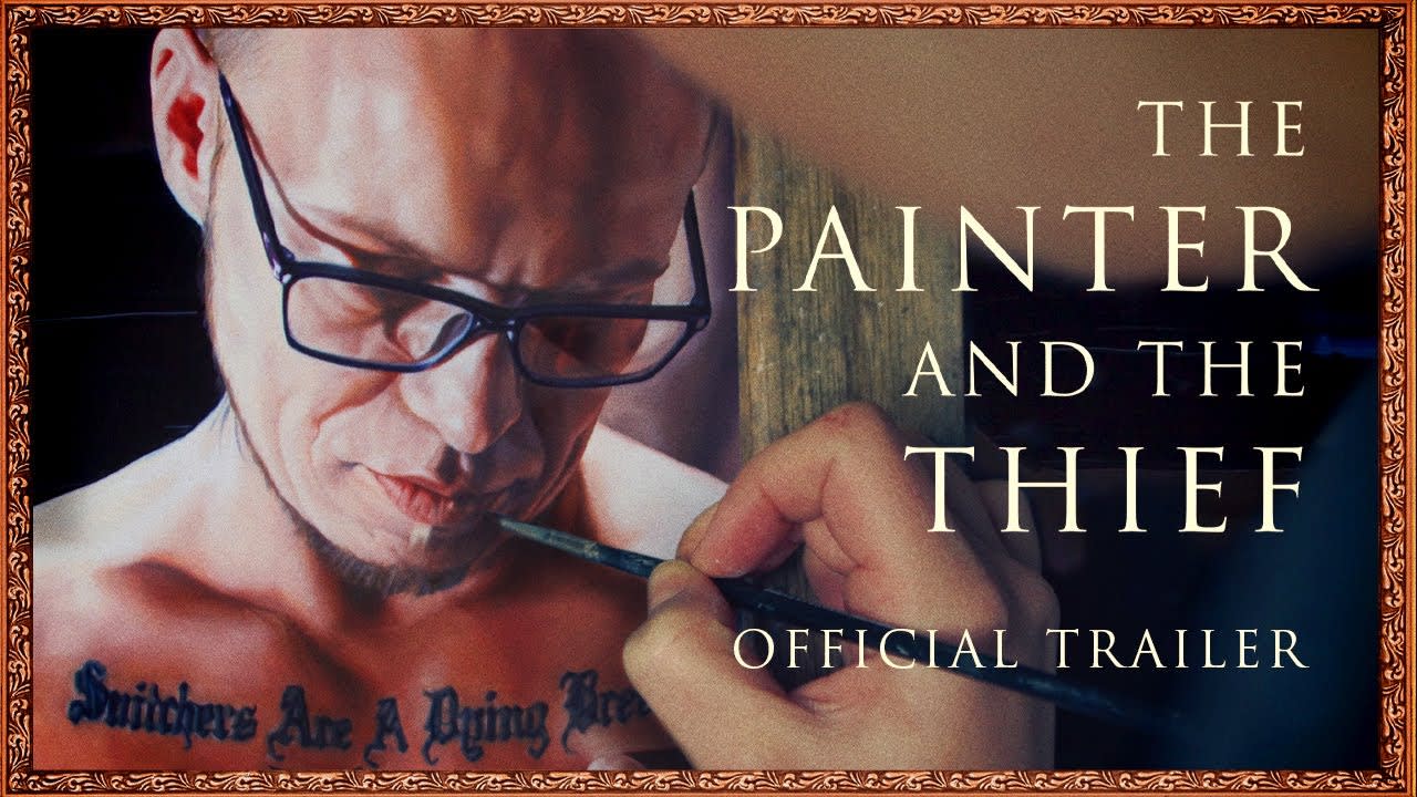 The Painter and the Thief (2020) - "An eye-opening new film unspools the unusual emotional bond between a Czech painter and the Norwegian man who stole two of her works." [00:02:14]