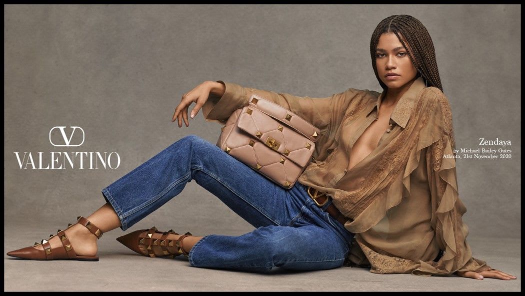@Zendaya is the star of @MaisonValentino's latest campaign See more: