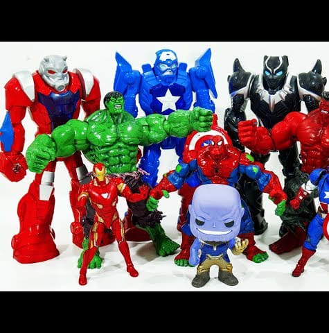 Marvel Mech Suit Appeared! Iron Man Defeat Bad Red Hulk - BAAM BAAM Toys