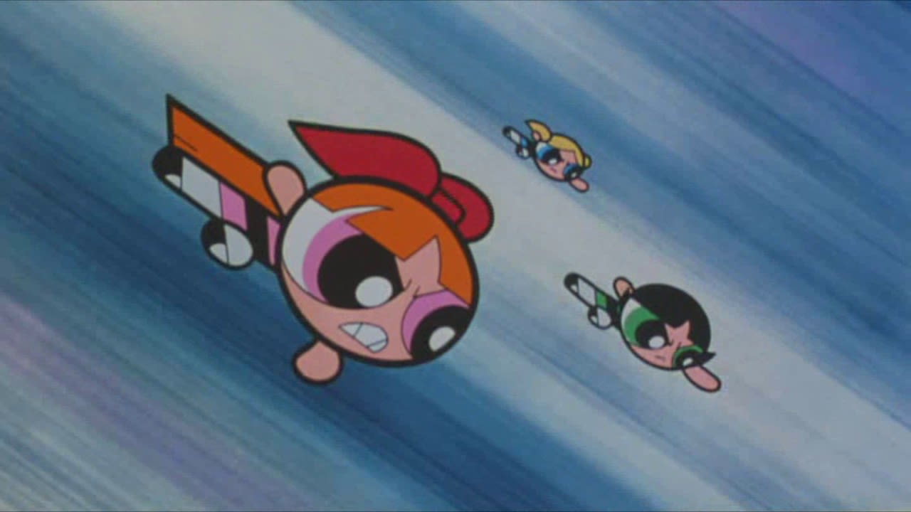 Early test sequence for The Powerpuff Girls Movie (2002)