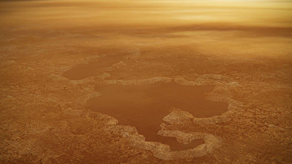 Some of Saturn Moon Titan's Methane Lakes May Sit in 'Explosion Craters'