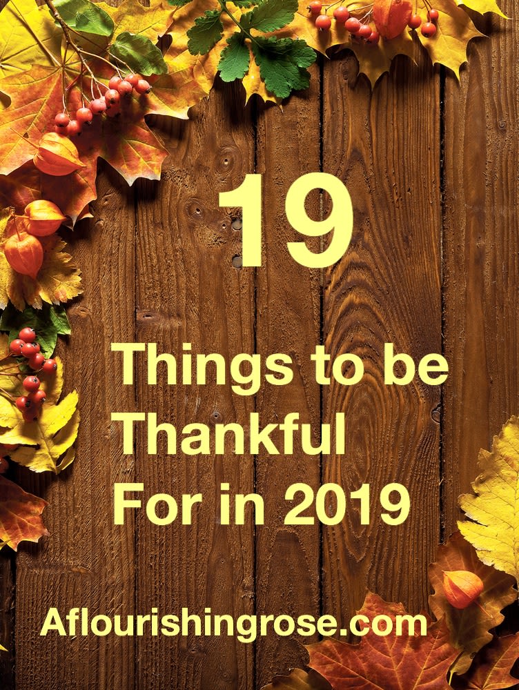 19 Things to Be Thankful for in 2019 * A Flourishing Rose