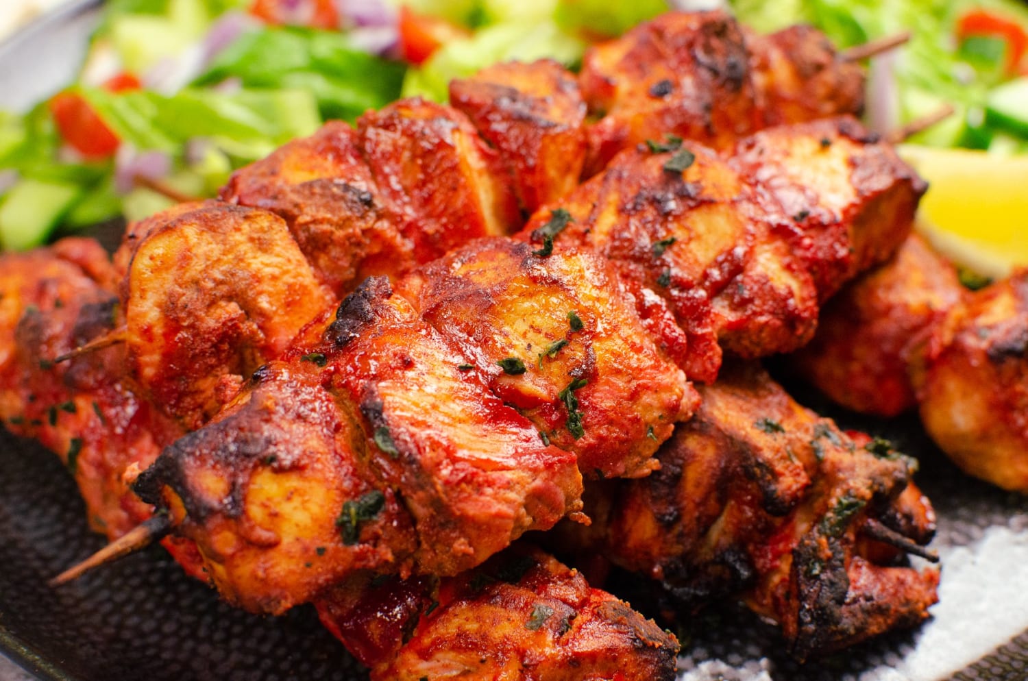 Tandoori Chicken Tikka Kebab Skewers