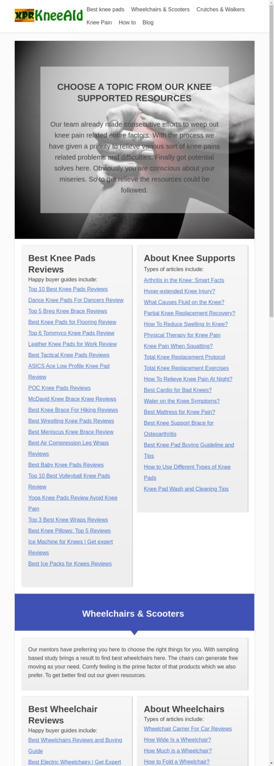 Knee Supported Product Reviews and Buying Advice