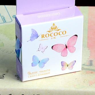 Kawaii Washi Masking Tape - ROCOCO Series - Butterfly
