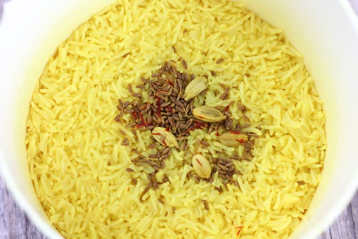 Indian Pilau Rice - the perfect accompaniment to an Indian curry dish