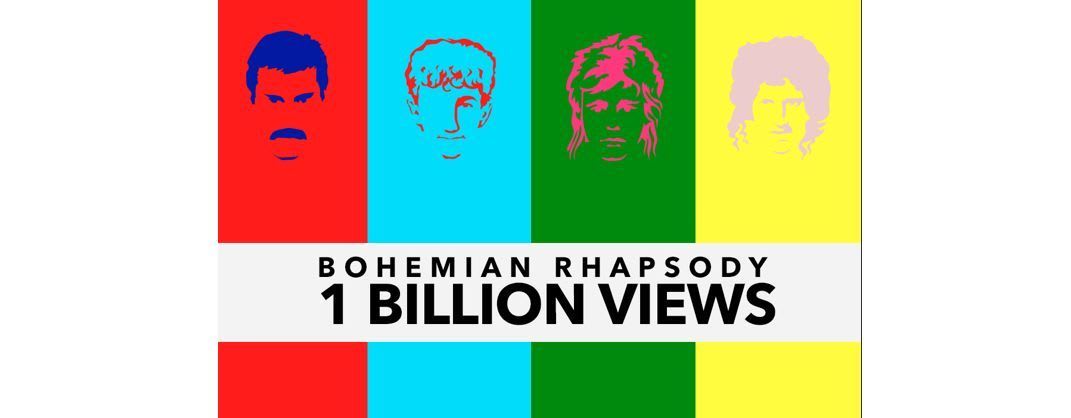 Bohemian Rhapsody de Queen pasa los 1.000 millones de reproducciones en Youtube