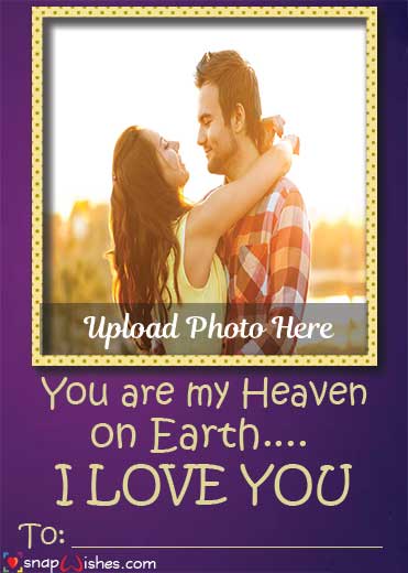 Best Love Card with Photo and Name - Name Photo Card Maker