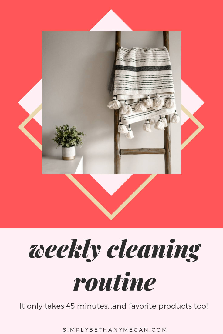 weekly home cleaning routine