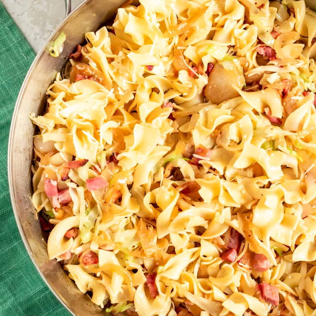 Krautfleckerl - Cabbage with Bacon and Ham Noodles