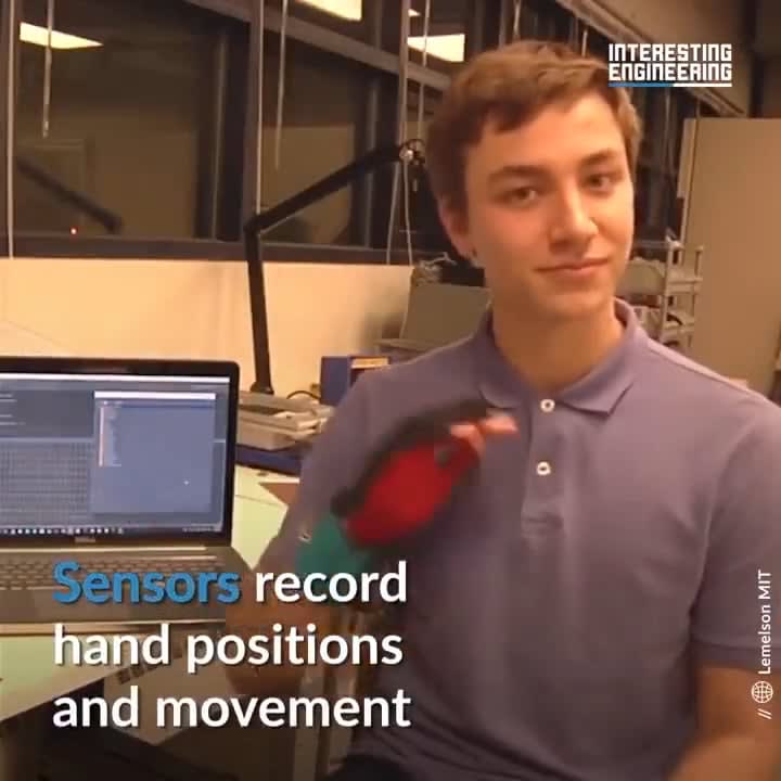 Students at the Massachusetts Institute of Technology (MIT) in America created these gloves that translate sign language