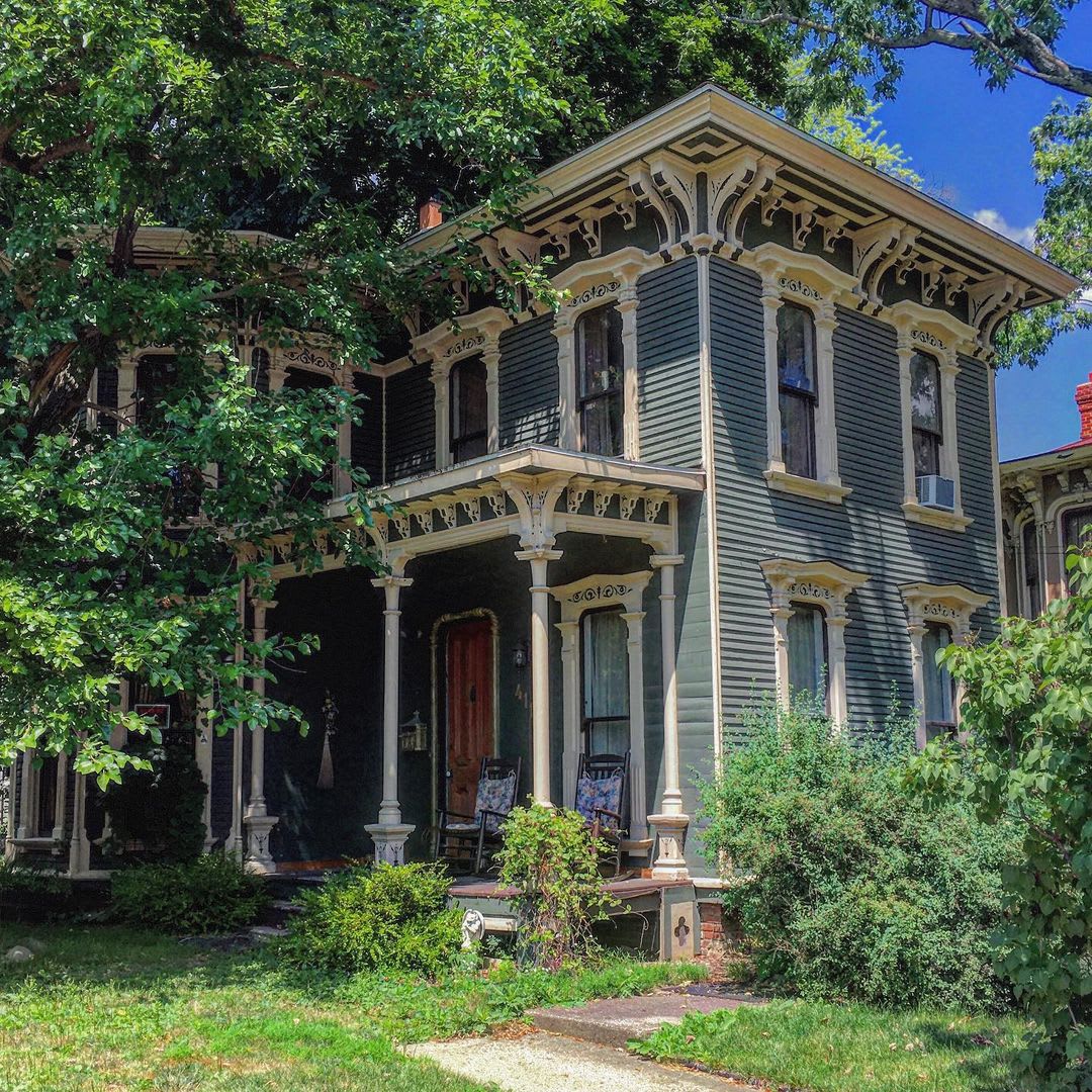 Eclectic house built in the 1870s in Michigan