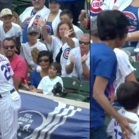 Cubs intervene after adult fan appears to take baseball meant for young fan