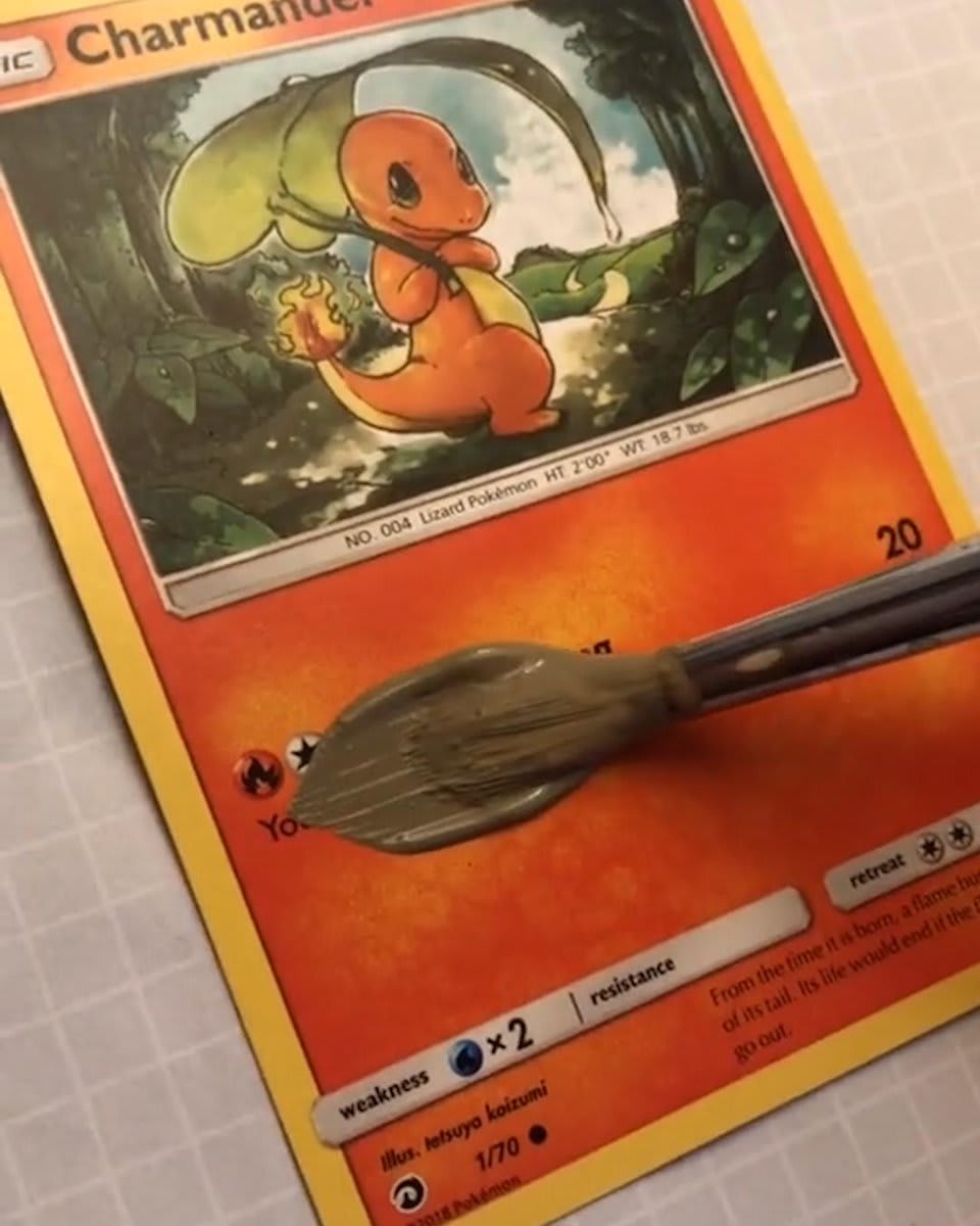 Painting Pokémon Cards