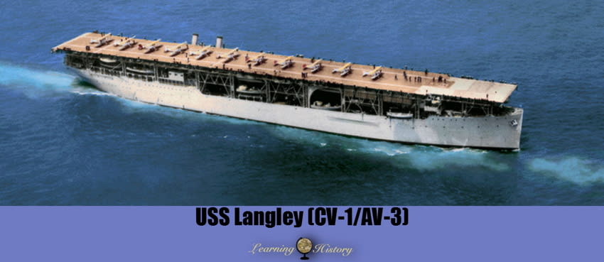 USS Langley Aircraft Carrier: World War II