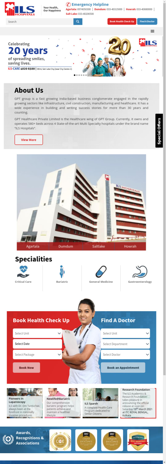 Best Multispeciality Hospital in Kolkata - ILS Hospitals, India