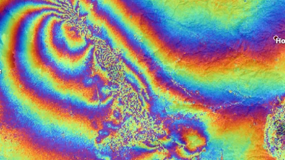 Rippling Rainbow Map Shows How California Earthquakes Moved The Earth
