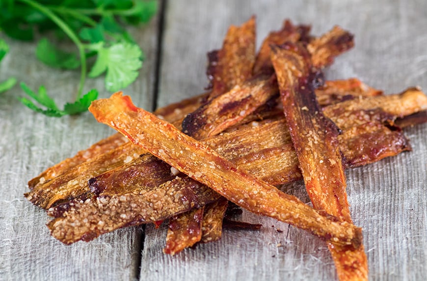 The healthiest vegan bacon substitute only takes minutes to make
