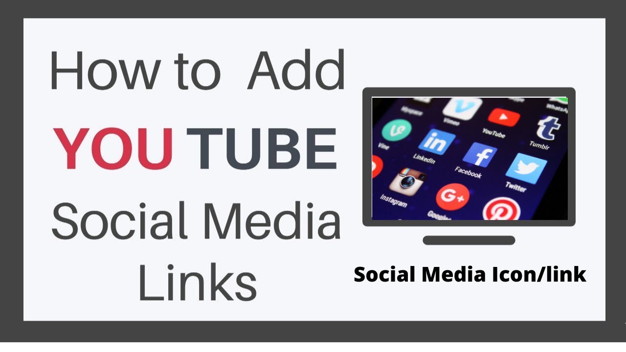 How to add social media icon/link in you tube channel?@Lanjwani Tech