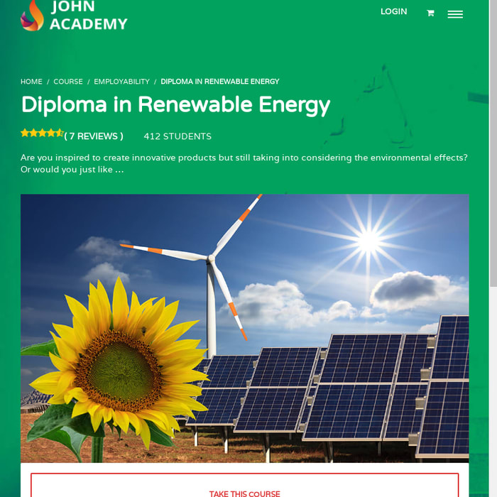Diploma in Renewable Energy – John Academy