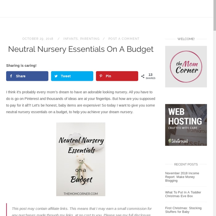 Neutral Nursery Essentials On A Budget