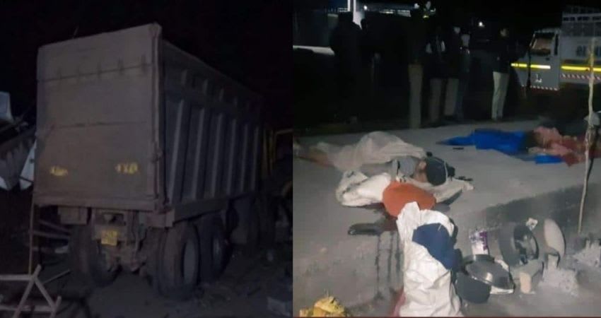 Surat Road Accident Takes Lives of 15 sleeping Laborers