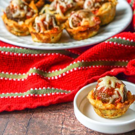 Low Carb Meatball Sub Cups - Try for your next football party!