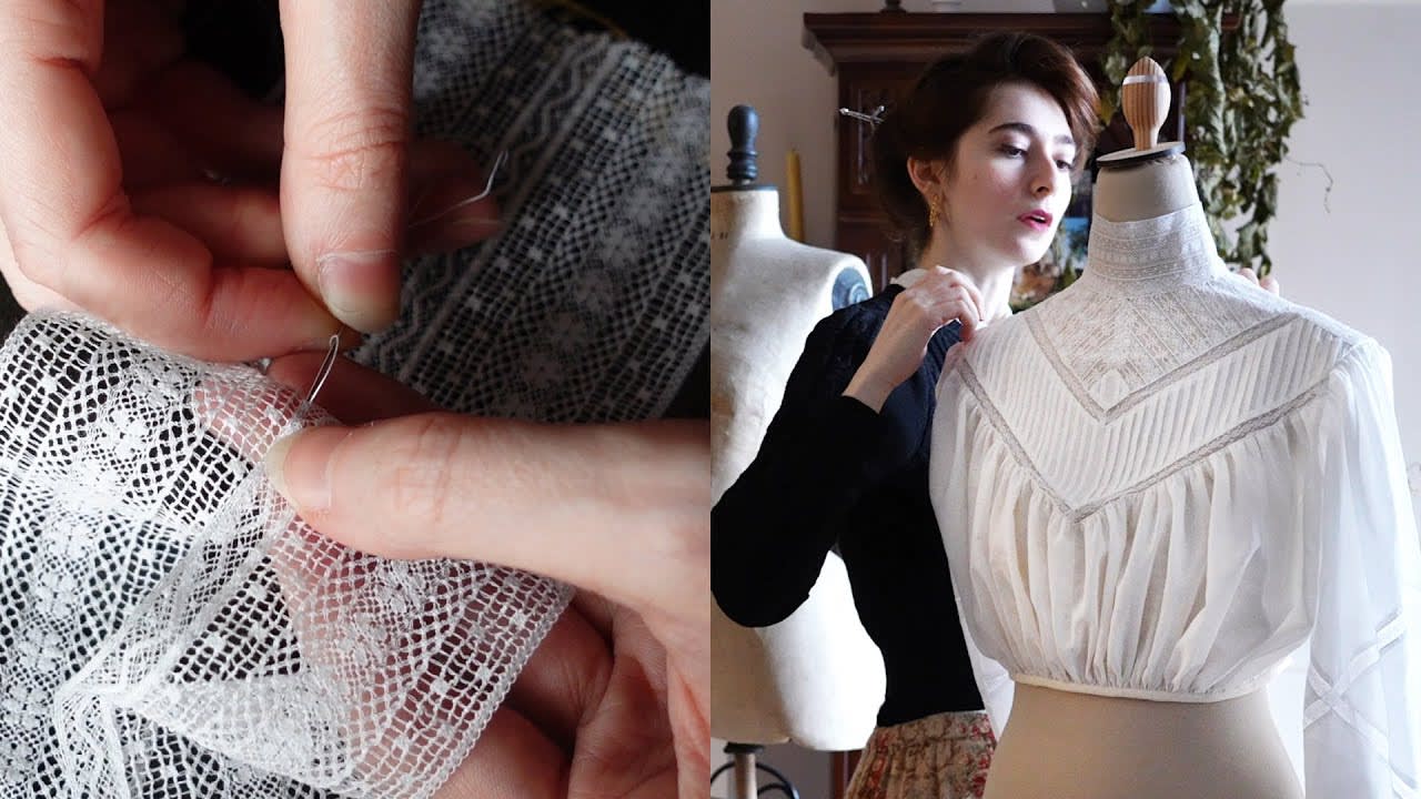 Lacy Edwardian Blouses are...COMPLICATED. 🙃