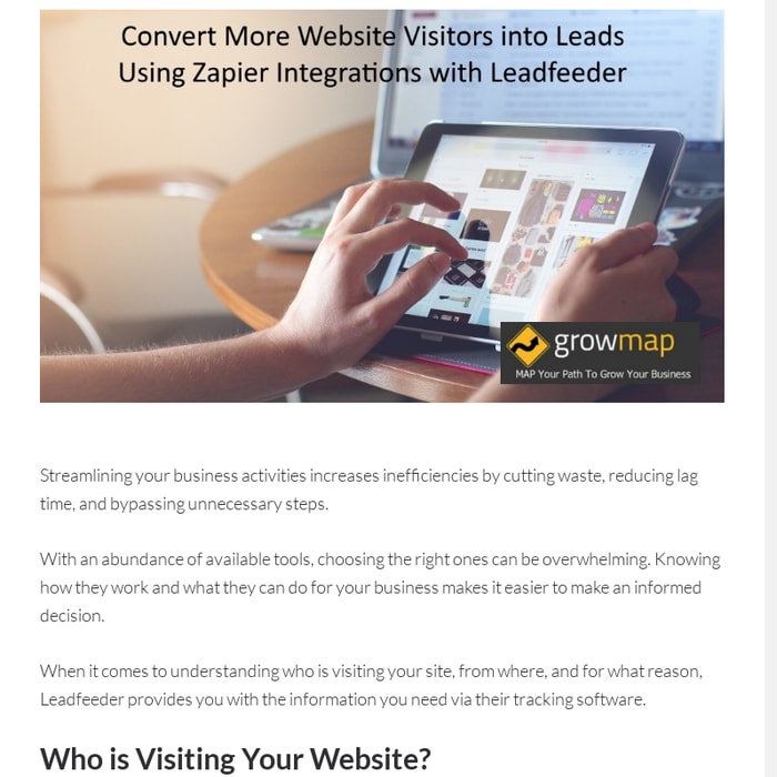Convert More Website Visitors into Leads Using Zapier Integrations with Leadfeeder