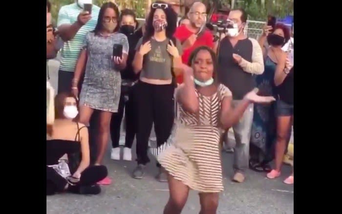 Watch this awesome young dancer at a protest in Puerto Rico